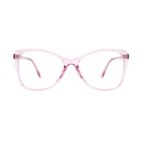 Pink eye glasses